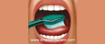 BRUSH TONGUE GENTLY